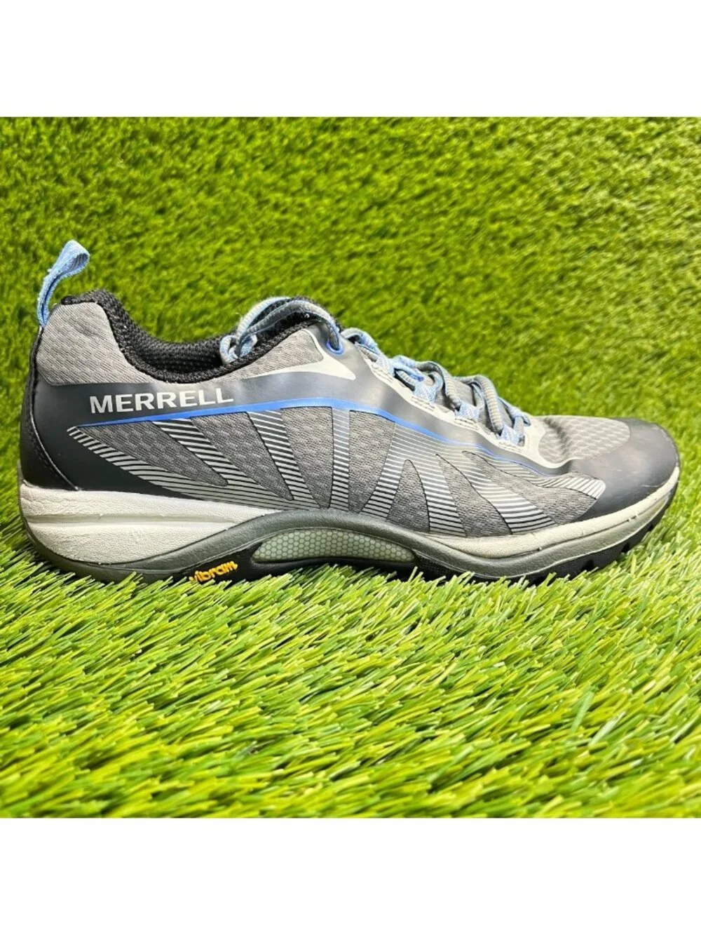 Merrell Siren Edge Womens Size 9 Gray Black Running Trail Hiking Shoes Sneakers